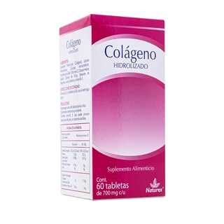 Foto 2 | Colágeno Hidrolizado Naturex Suplementos Alimenticios 60 Tabletas 700 mg c/u