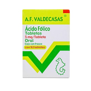 Foto 1 | Ácido Fólico de Vitamina B Valdecasas con 92 Tabletas