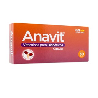 Foto 2 | Vitaminas Gelpharma Anavit con 30 Cápsulas