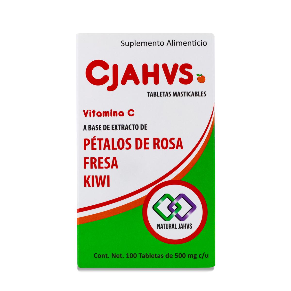 Vitamina C A Base De Pétalos De Rosa, Fresa Y Kiwi Natural Jahvs Cjahvs Blanco