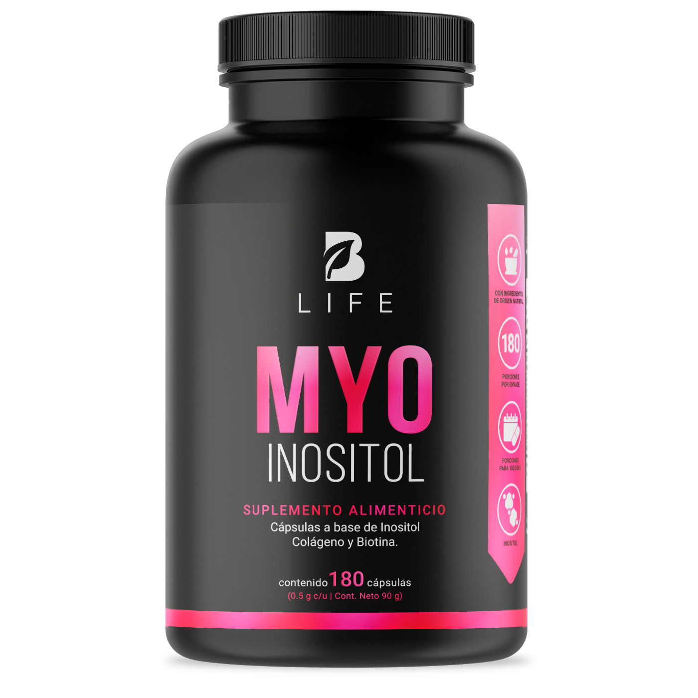 Foto 2 pulgar | Myo Inositol de 180 Cápsulas B Life