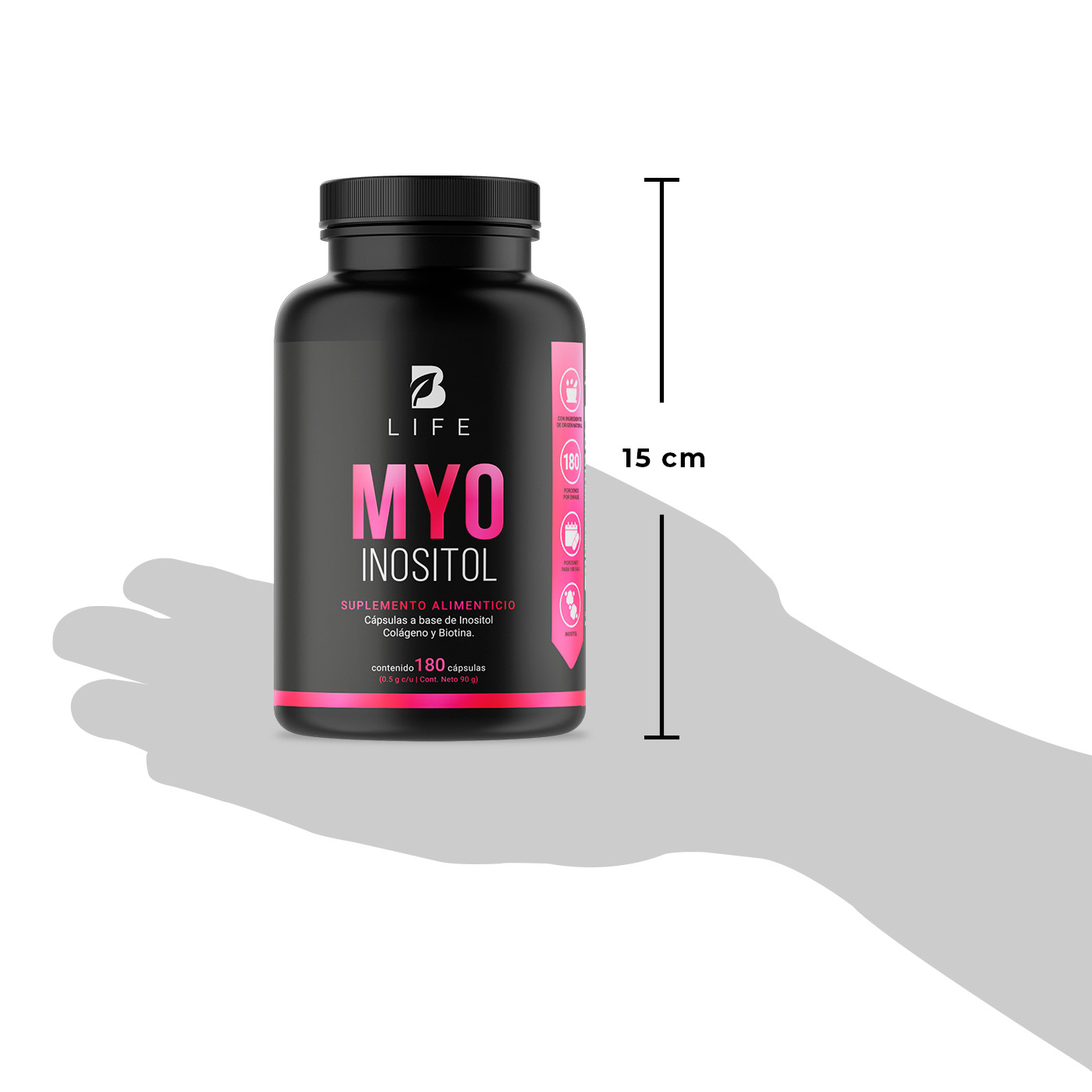 Foto 8 pulgar | Myo Inositol de 180 Cápsulas B Life