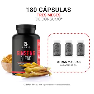 Foto 5 | Ginseng Complex de 180 Cápsulas de 1000 mg por porción Ingredientes naturales: 3 tipos de Ginseng Ginseng Complex B Li