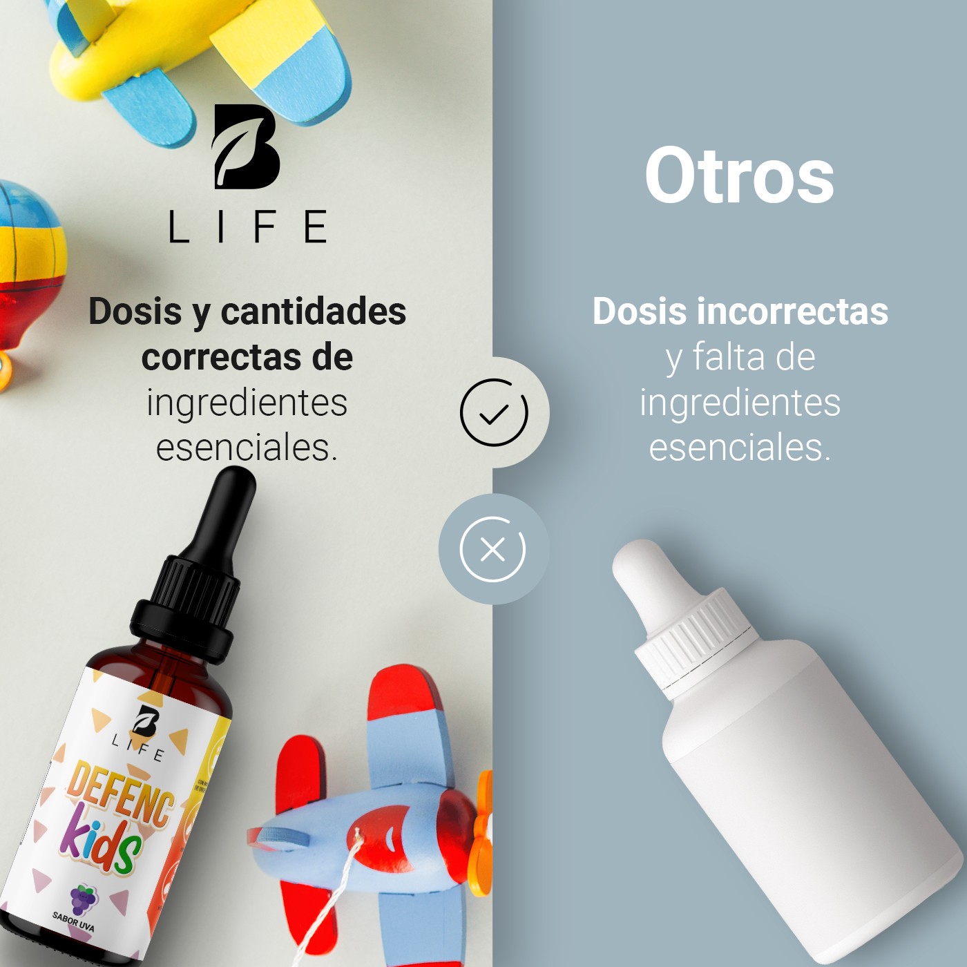 Foto 7 pulgar | Fórmula Sistema Inmune Liquido en Gotas para Niños B Life