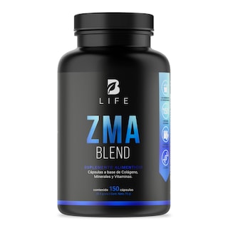 Foto 1 | Mezcla de Zinc/ Magnesio/ Vitamina C/ Colágeno Hidrolizado/ Vitamina B6 150 Cápsulas Ingredientes Naturales ZMA Bl