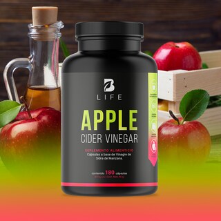 Foto 8 | Vinagre de Sidra de Manzana de 180 Cápsulas 500 mg Ingredientes Naturales Apple Cider Vinegar B Life