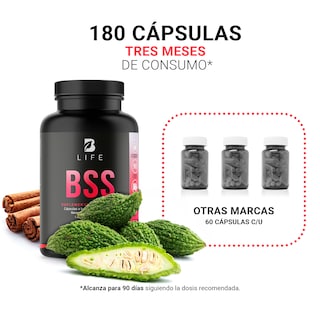 Foto 5 | BSS Blend Mezcla de Melón Amargo Ácido Alfa Lipoico 180 Cápsulas