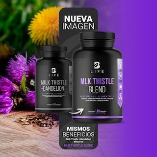 Foto 3 | Suplemento B Life Milk Thistle con Dandelion 180 Cápsulas