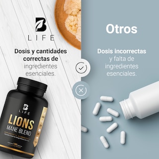 Foto 6 | Suplemento Alimenticio B Life Lions Mane Blend 180 Cápsulas