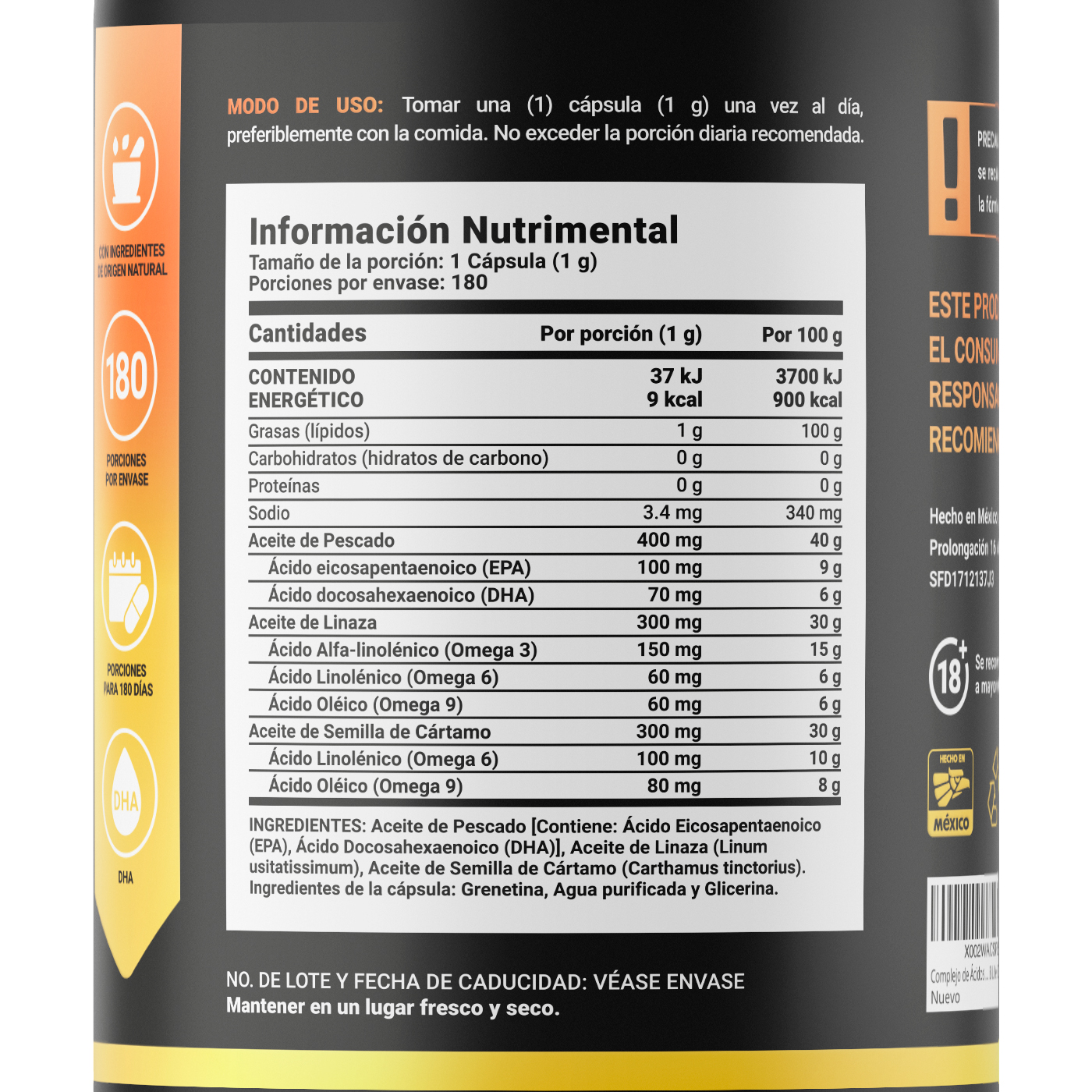 Foto 3 pulgar | Omega 3 - 6 - 9 B Life