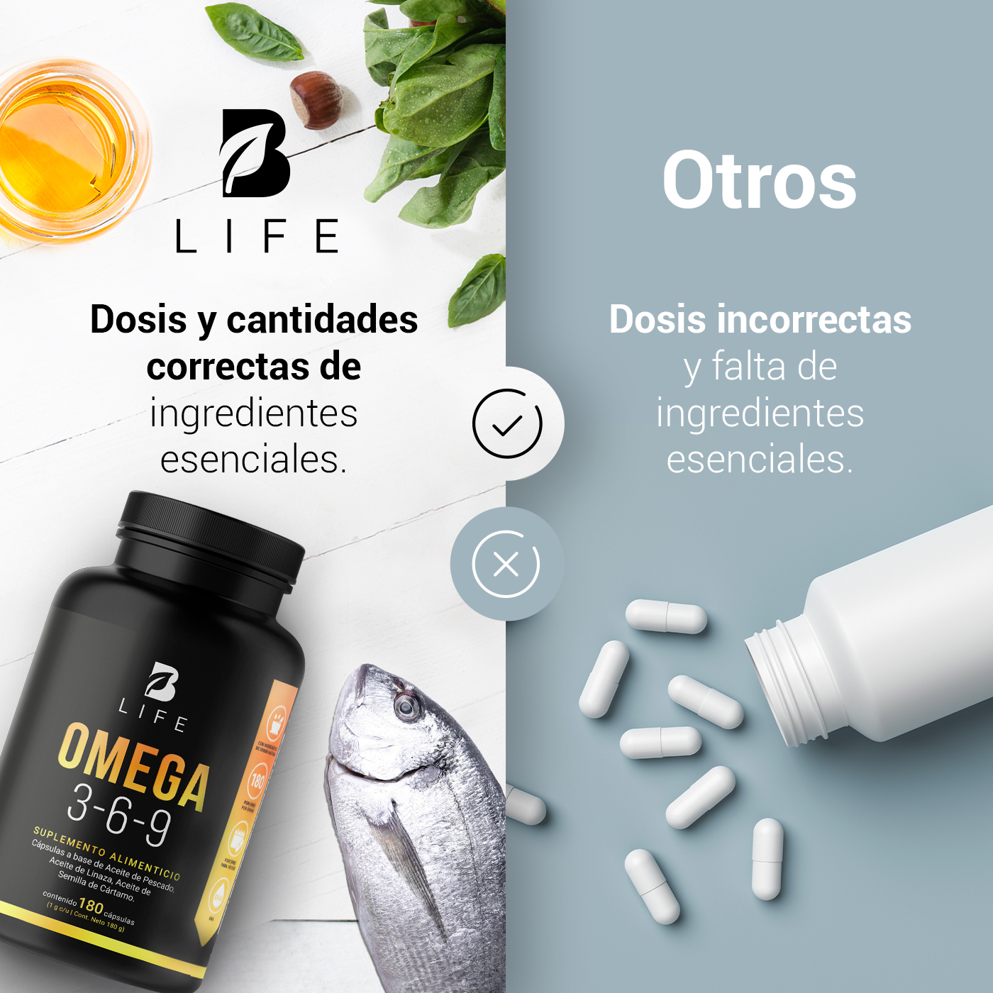 Foto 7 pulgar | Omega 3 - 6 - 9 B Life