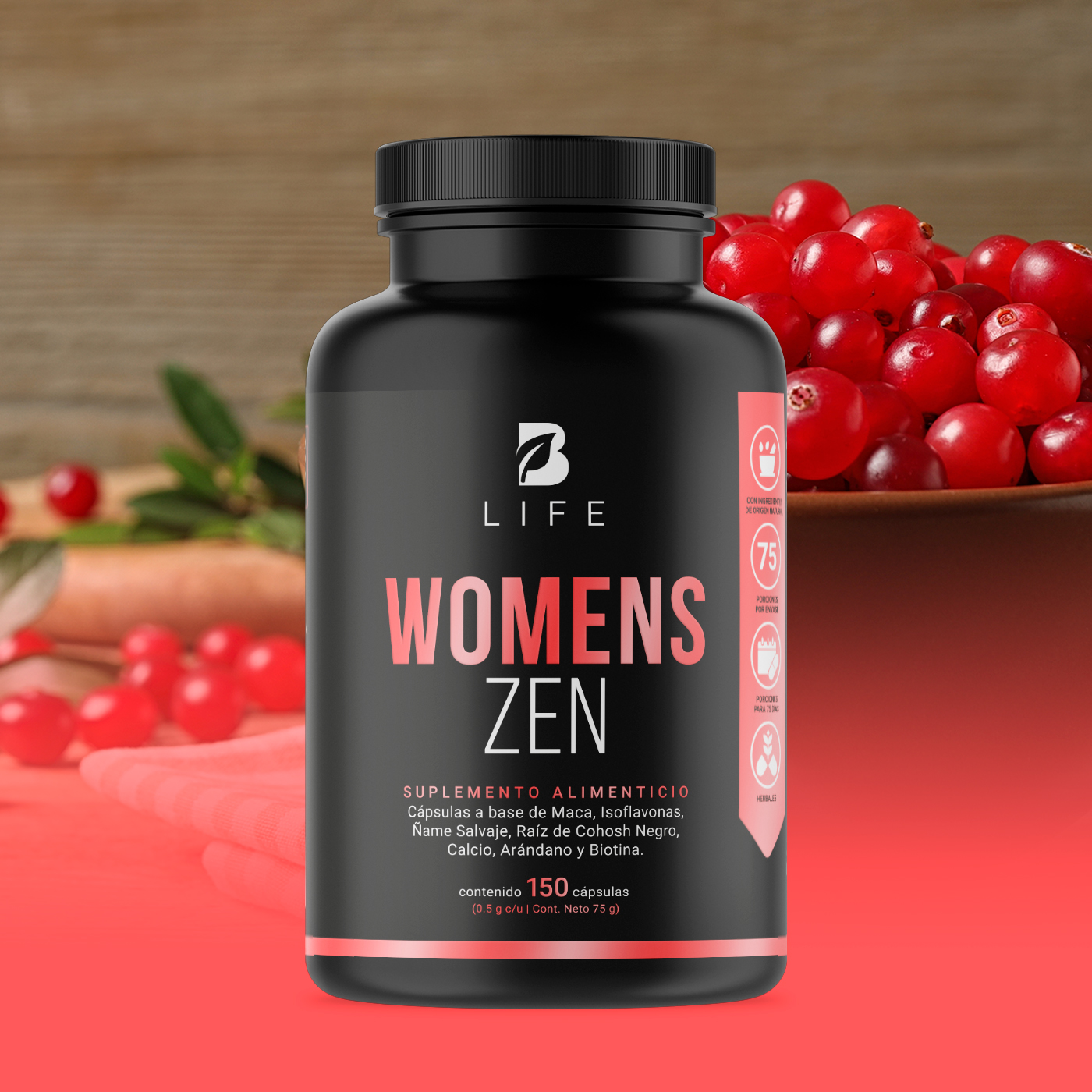 Foto 9 pulgar | Womens Zen de 150 Cápsulas Ingredientes Naturales Womens Zen B Life