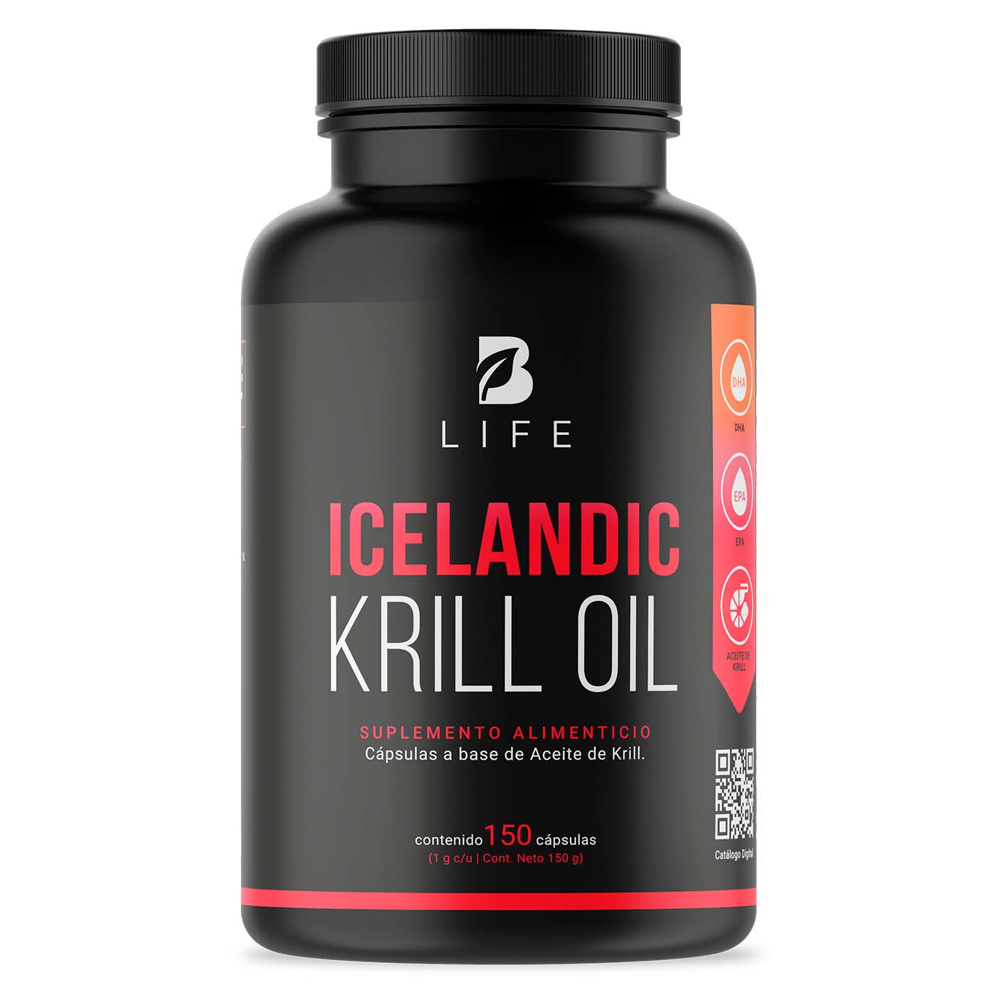 Foto 2 pulgar | Suplemento Alimenticio B Life Icelandic Krill Oil 150 Cápsulas