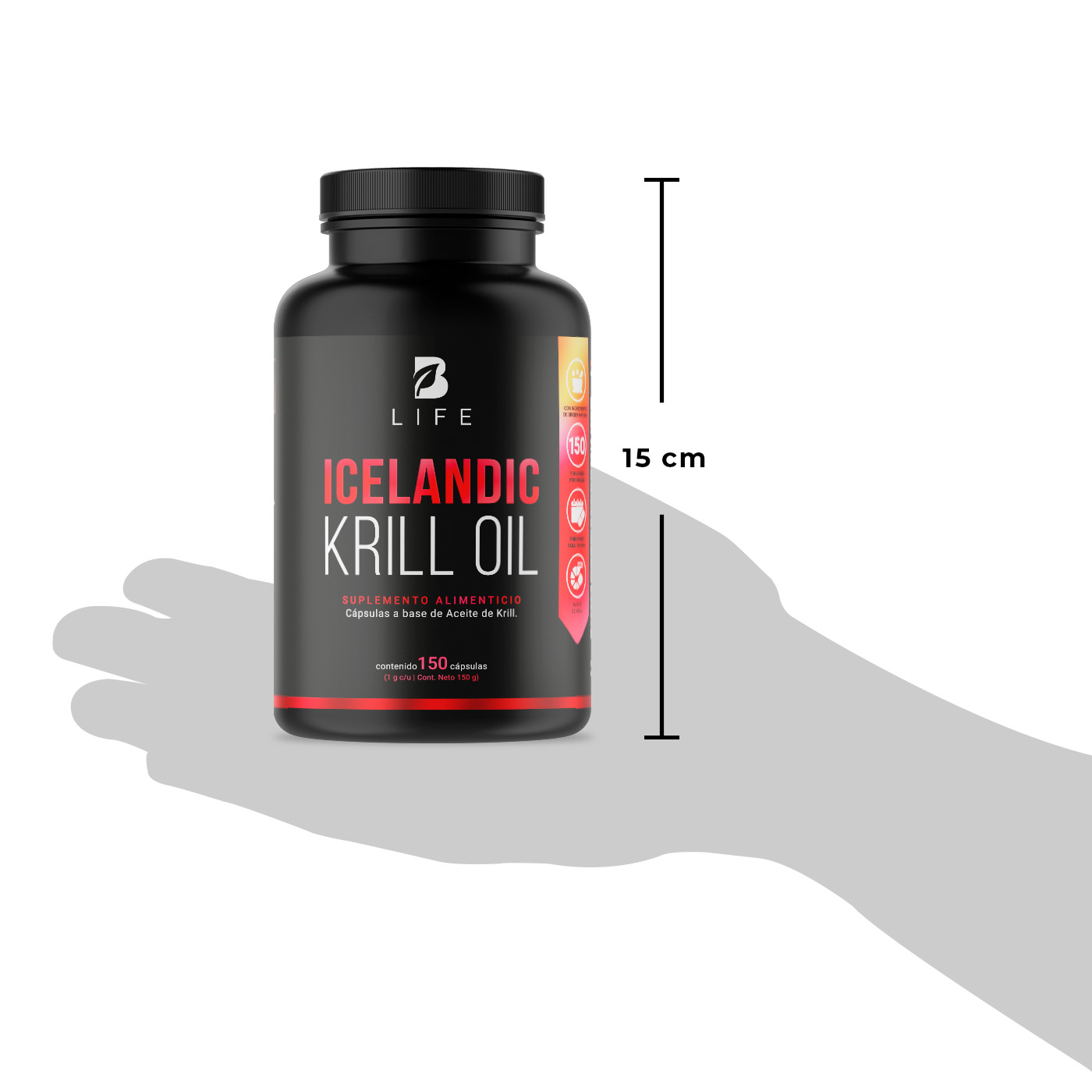 Foto 7 | Suplemento Alimenticio B Life Icelandic Krill Oil 150 Cápsulas