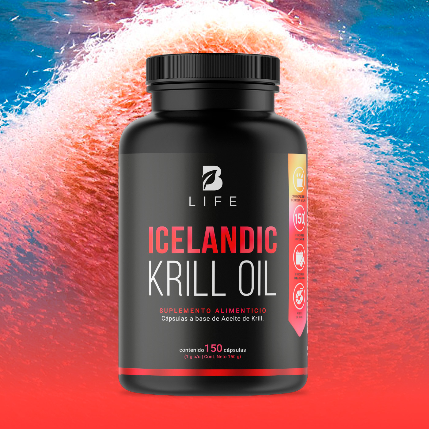 Foto 9 pulgar | Suplemento Alimenticio B Life Icelandic Krill Oil 150 Cápsulas