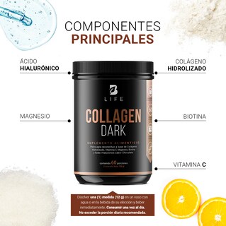 Foto 4 | Suplemento B Life Collagen Dark 60 Porciones