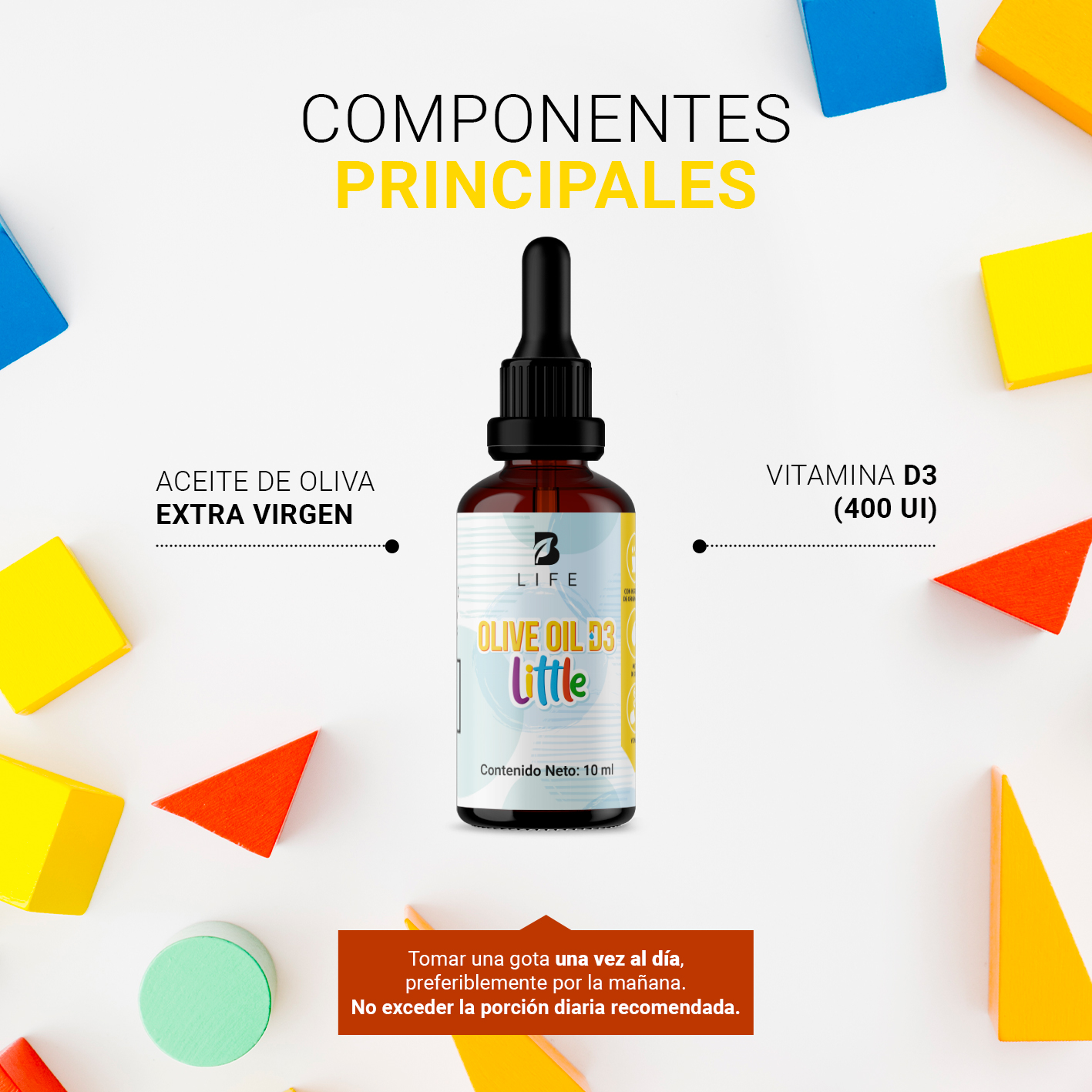 Foto 4 | Gotas de Aceite de Oliva B Life D3 Little 10 Ml