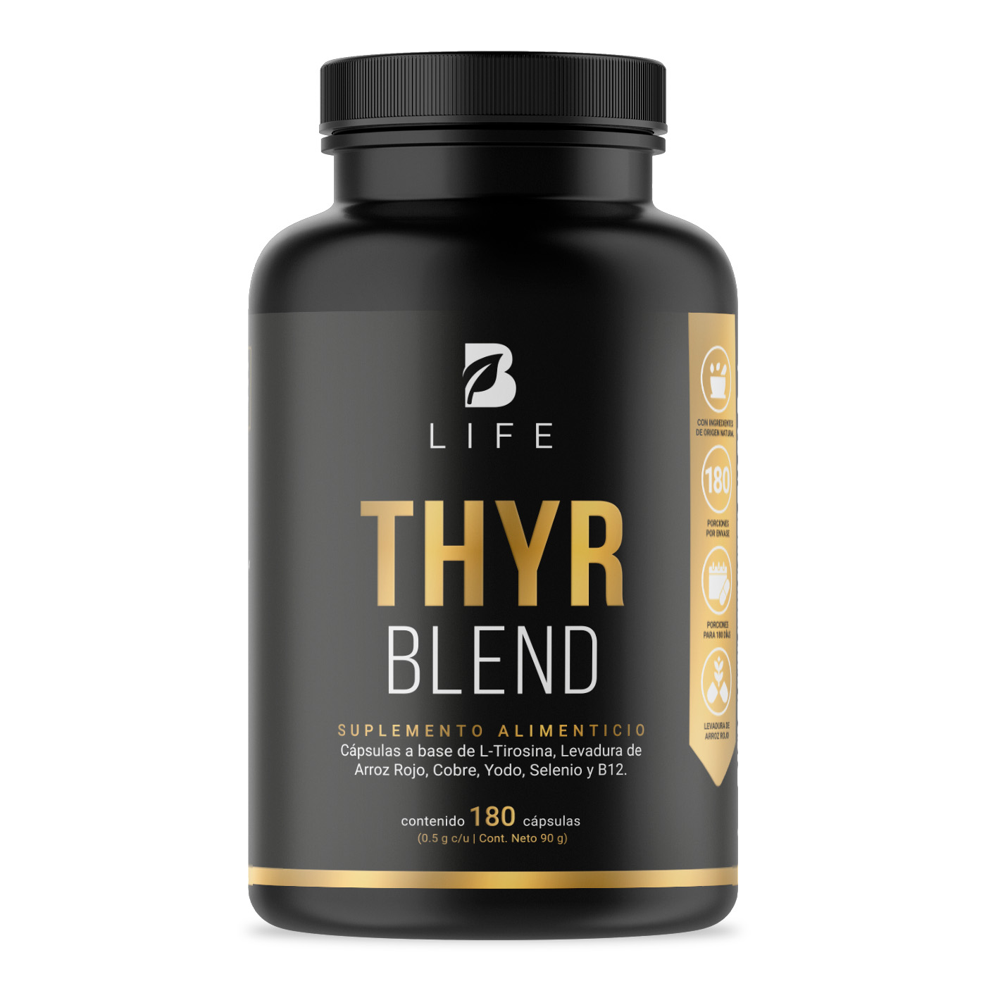 Foto 2 pulgar | Thyr Blend 180 Cápsulas Ingredientes Naturales Thyr Blend B Life