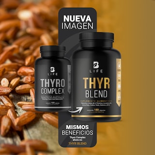 Foto 3 | Thyr Blend 180 Cápsulas Ingredientes Naturales Thyr Blend B Life