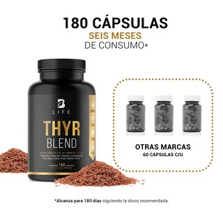 Foto 5 | Thyr Blend 180 Cápsulas Ingredientes Naturales Thyr Blend B Life