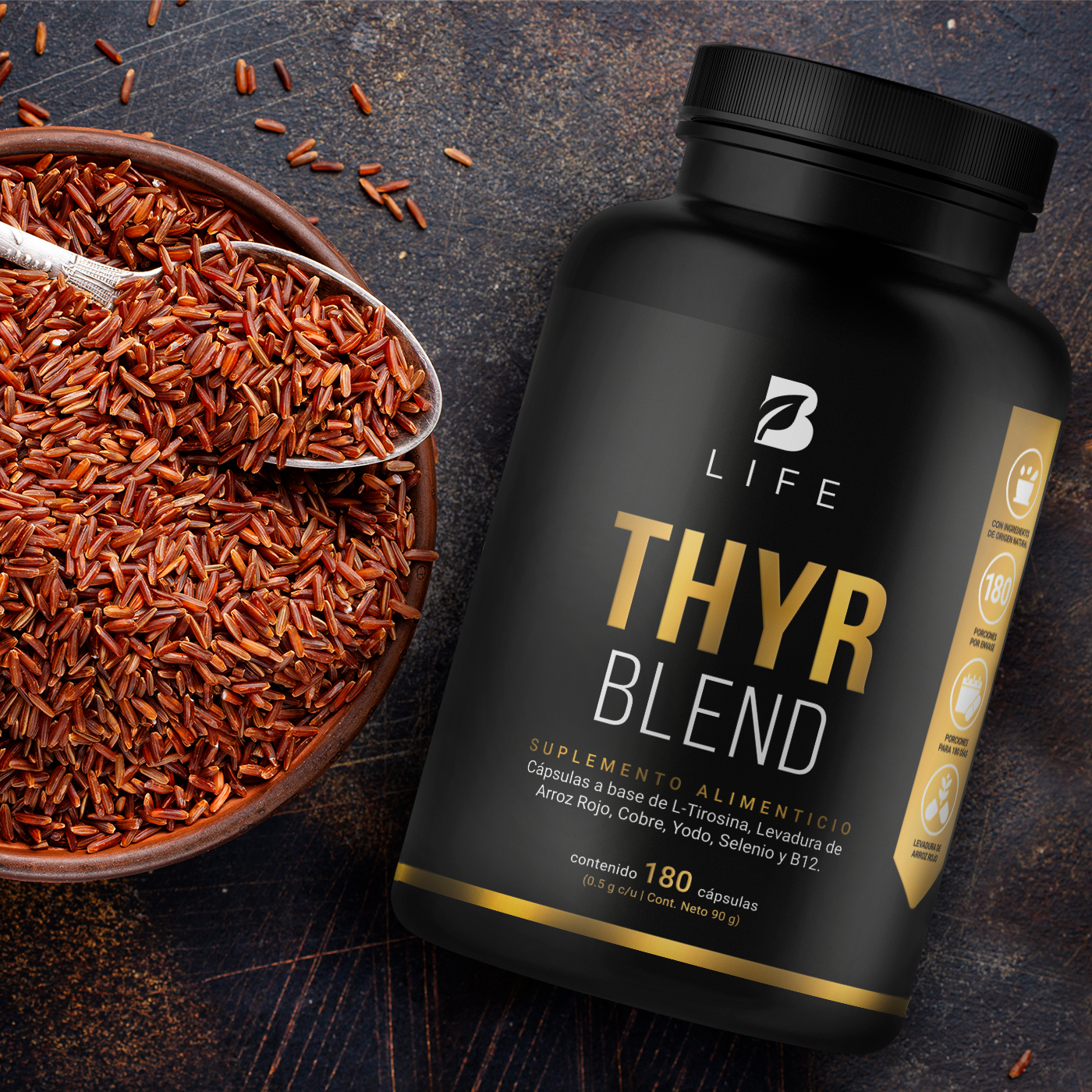 Foto 9 pulgar | Thyr Blend 180 Cápsulas Ingredientes Naturales Thyr Blend B Life