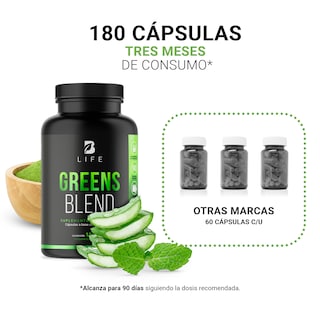 Foto 5 | Suplemento Alimenticio Greens Blend Espirulina Moringa Weathgrass B Life