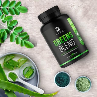 Foto 8 | Suplemento Alimenticio Greens Blend Espirulina Moringa Weathgrass B Life