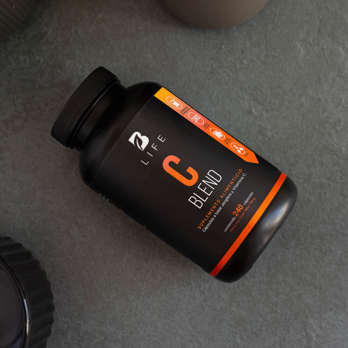 Foto 5 | Vitamina C + Jengibre de 240 Cápsulas B Life Ingredientes 100% Naturales