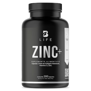 Foto 1 | Zinc de 200 Cápsulas Ingredientes Naturales Zin Colágeno y Vitamina C Z Blend B Life