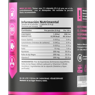 Foto 2 | Equinácea Con Ajo Negro Vitamina C B Life