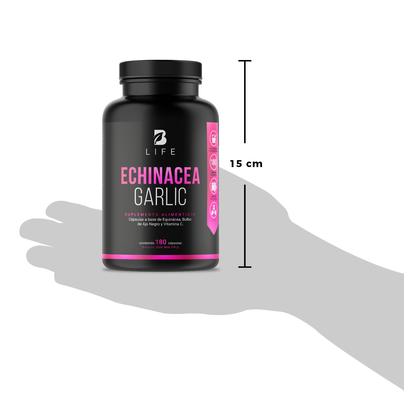 Foto 7 | Equinácea Con Ajo Negro Vitamina C B Life