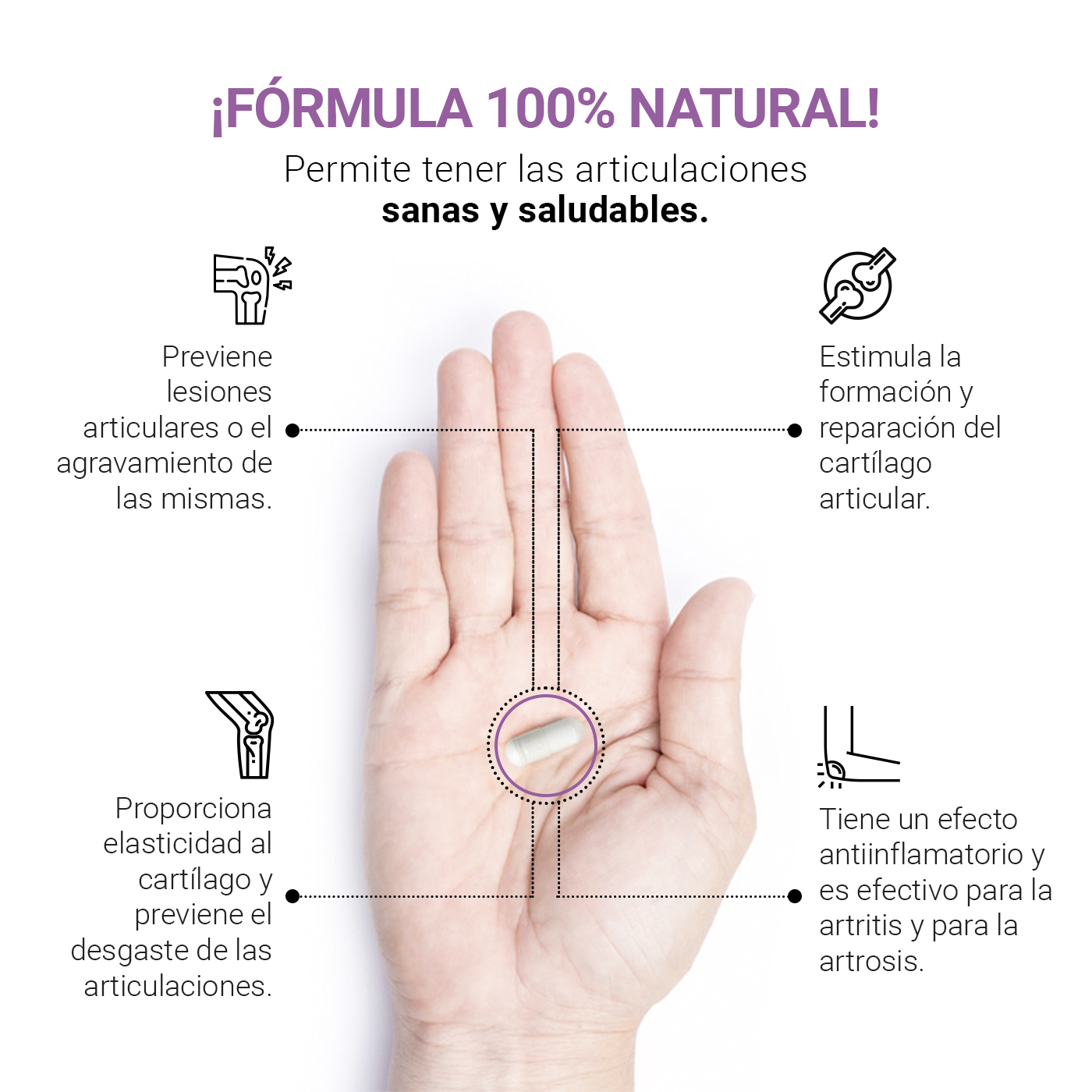Foto 3 pulgar | Joint Blend + 750 mg 200 Cápsulas Ingredientes naturales Joint Blend B Life