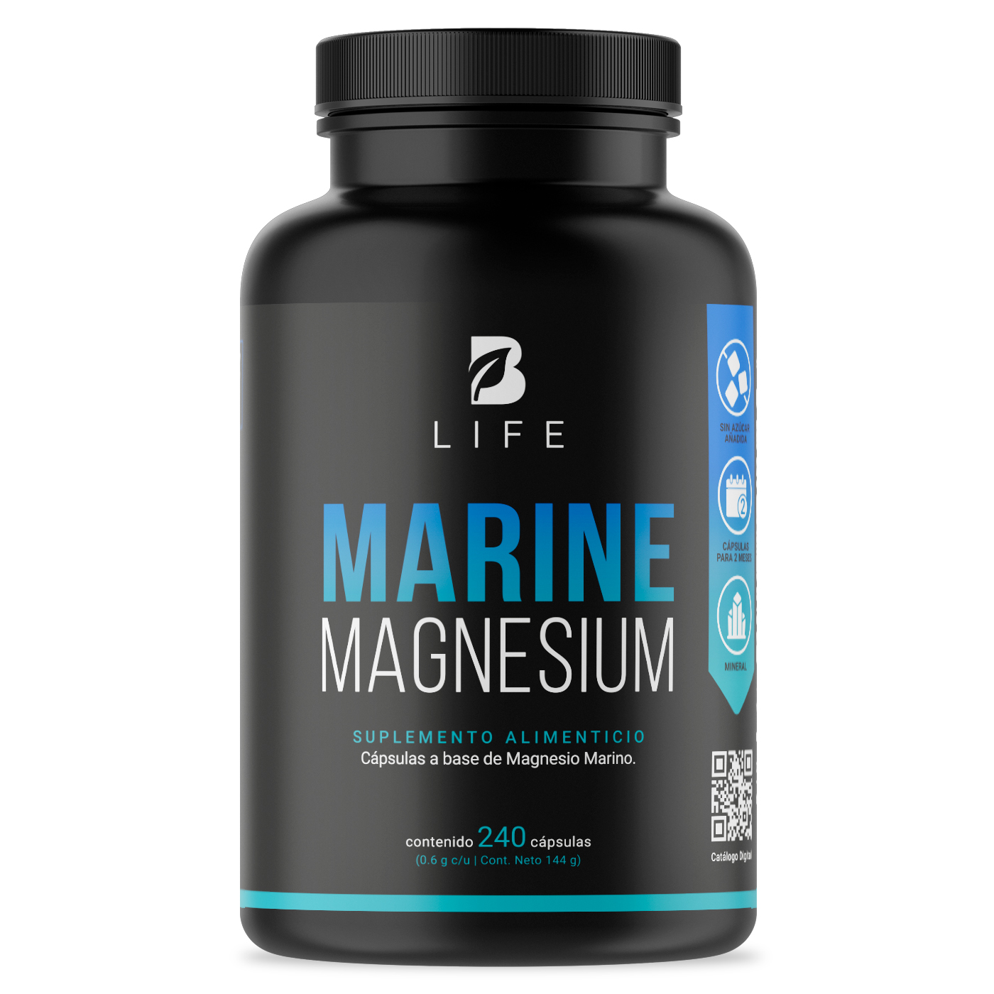 Suplemento Alimenticio B Life Marine Magnesium 240 Cápsulas