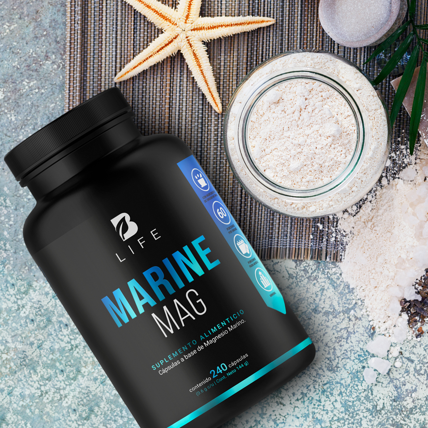 Foto 9 pulgar | Suplemento Alimenticio B Life Marine Magnesium 240 Cápsulas