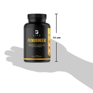 Foto 7 | Fenogreco de 180 Cápsulas de 500 mg Ingredientes Naturales Fenugreek Seed Powder B Life