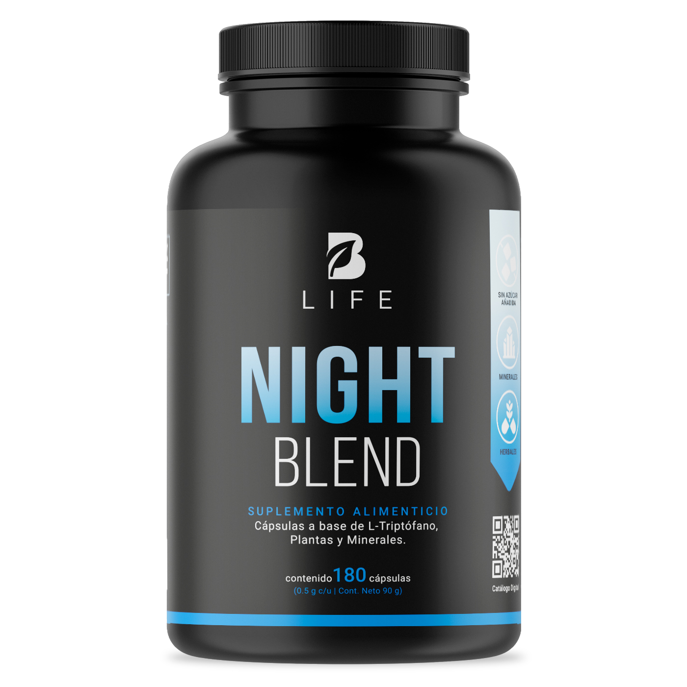 Foto 2 pulgar | Night Blend de 180 Cápsulas Ingredientes Naturales Night Blend B Life