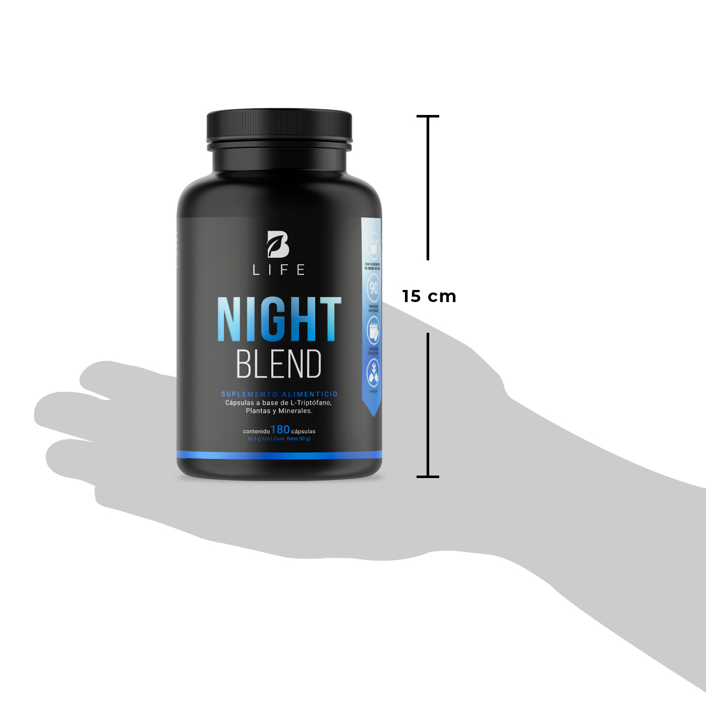 Foto 8 pulgar | Night Blend de 180 Cápsulas Ingredientes Naturales Night Blend B Life