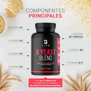 Foto 4 | Suplemento Alimenticio B Life B Yeas Blend 180 Cápsulas