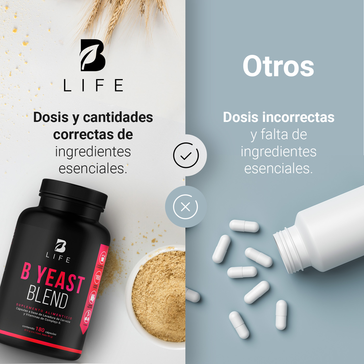 Foto 7 pulgar | Suplemento Alimenticio B Life B Yeas Blend 180 Cápsulas