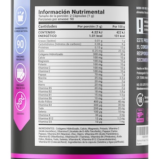 Foto 2 | Multivitamínico Prenatal 180 Cápsulas Ingredientes Naturales Pre Nat Blend B Life