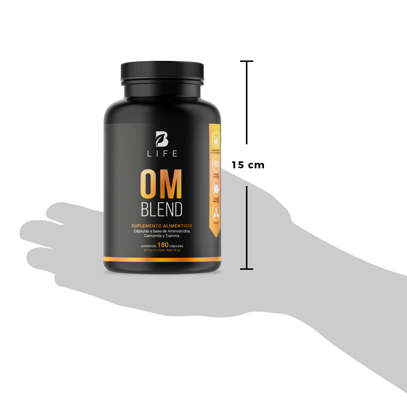 Foto 8 pulgar | Suplemento Alimenticio Om Blend 500 mg 180 Cápsulas Ingredientes Naturales Om Blend B Life