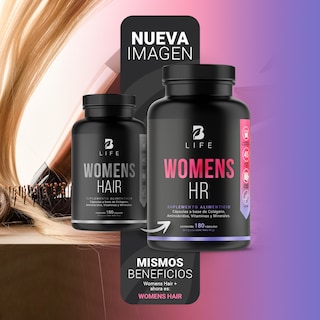 Foto 3 | Vitaminas para el Cabello de la Mujer Ingredientes Naturales 180 Cápsulas Womens Hair B Life