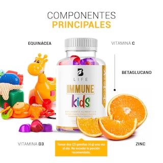 Foto 3 | Suplemento Alimenticio B Life Immune Kids 180 Gomitas