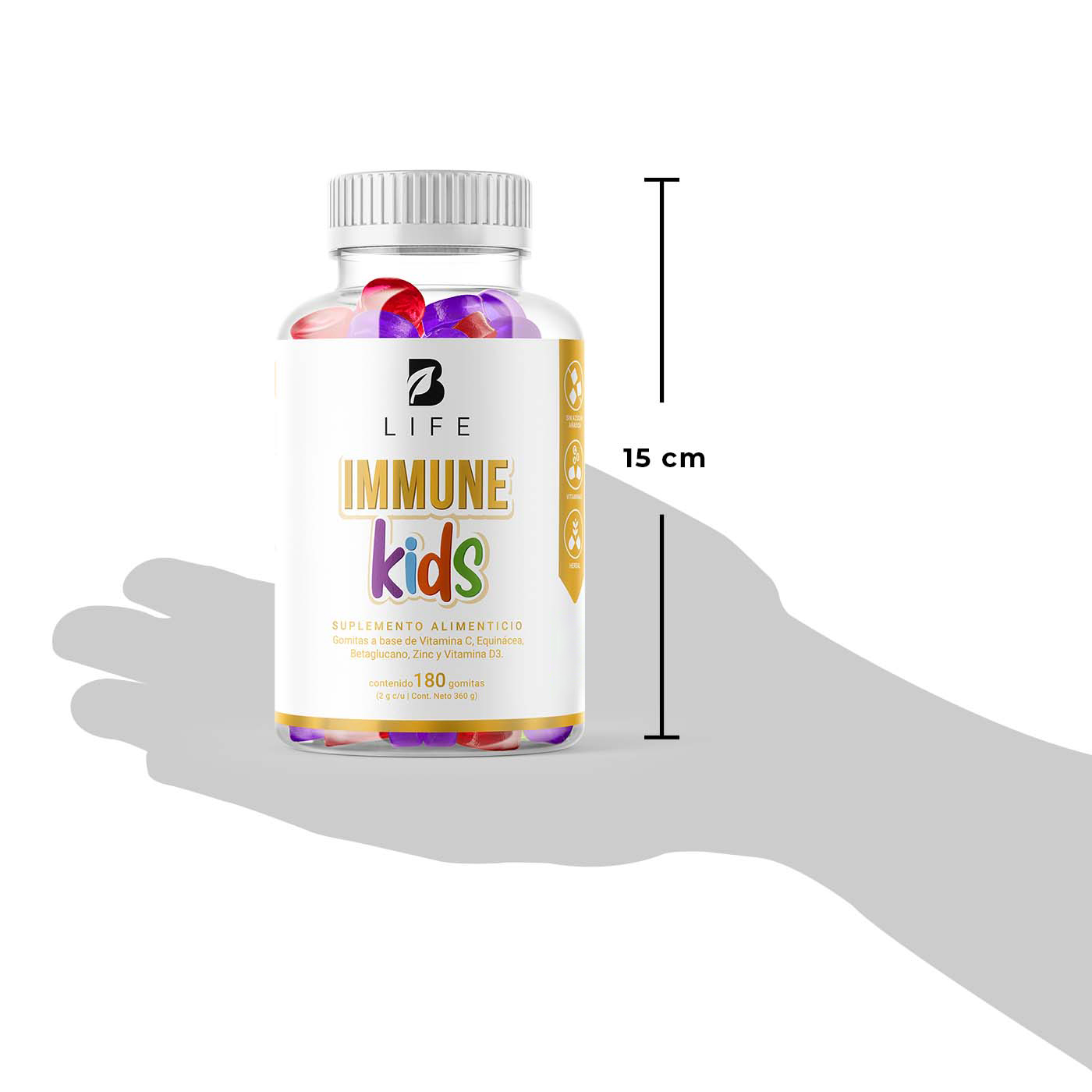 Foto 7 pulgar | Suplemento Alimenticio B Life Immune Kids 180 Gomitas