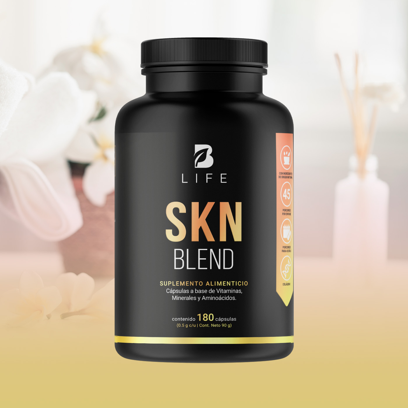 Foto 9 pulgar | SKN Blend de 180 Cápsulas Ingredientes Naturales SKN Blend Life