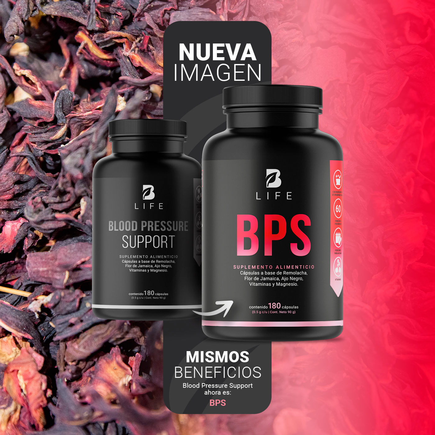 Foto 4 pulgar | Suplemento Alimenticio B Life Bps 180 Cápsulas