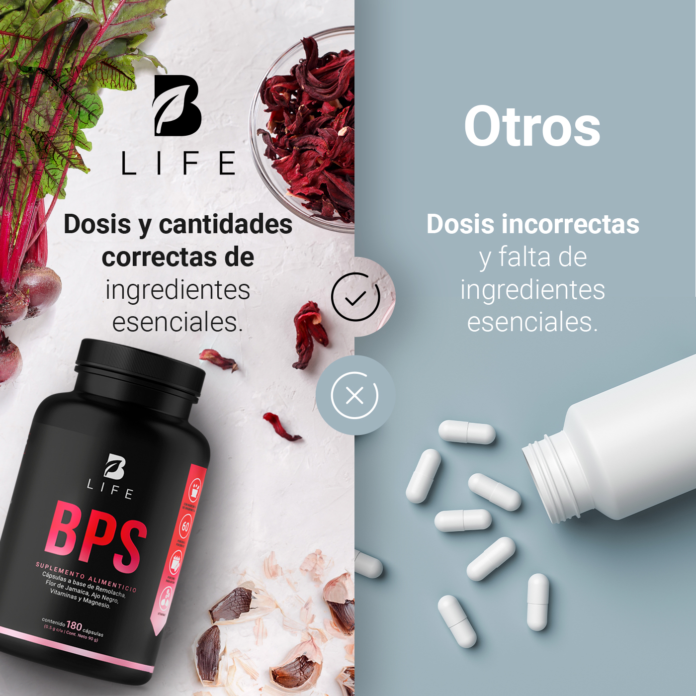 Foto 7 pulgar | Suplemento Alimenticio B Life Bps 180 Cápsulas