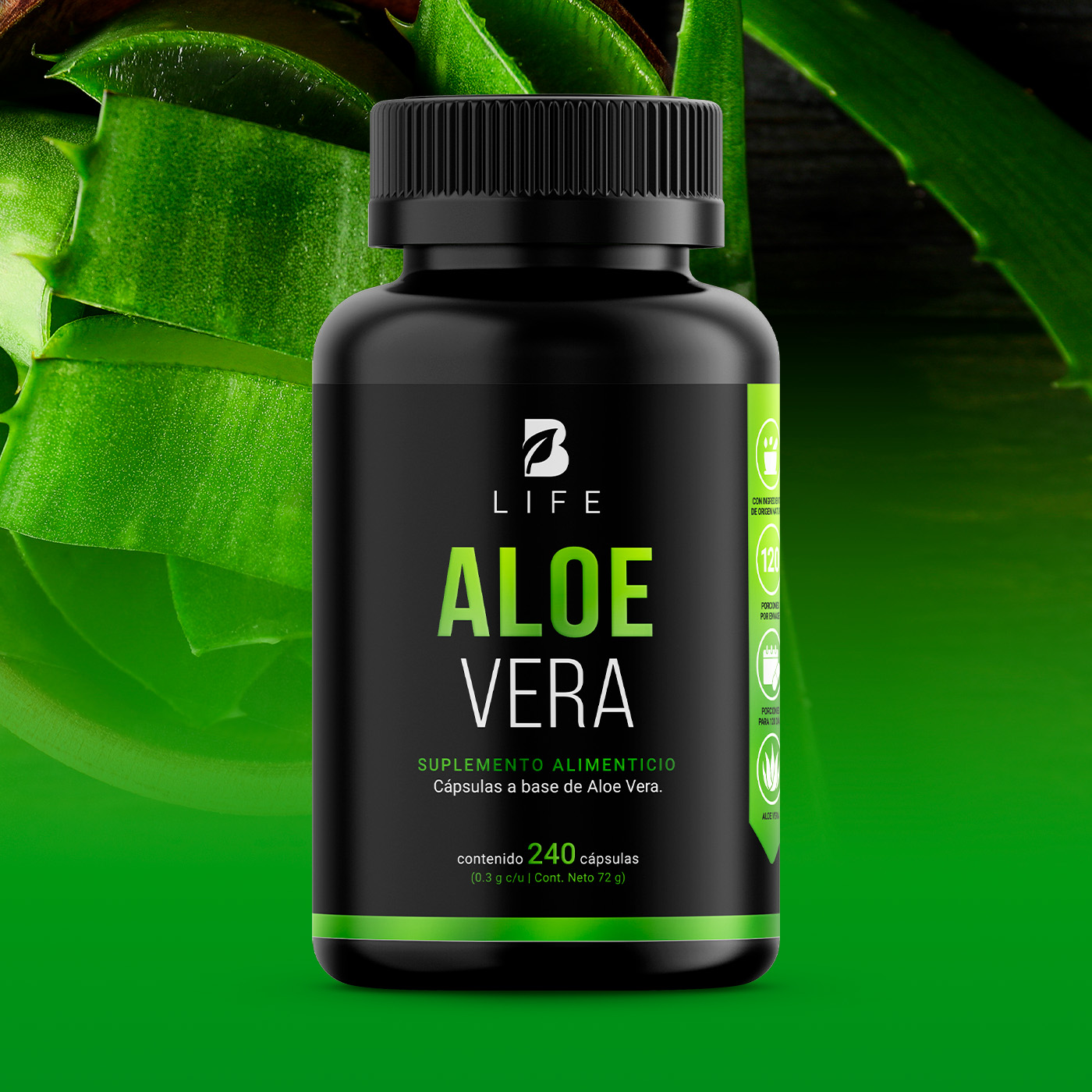 Foto 9 pulgar | Suplemento Alimenticio B Life Aloe Vera 240 Cápsulas