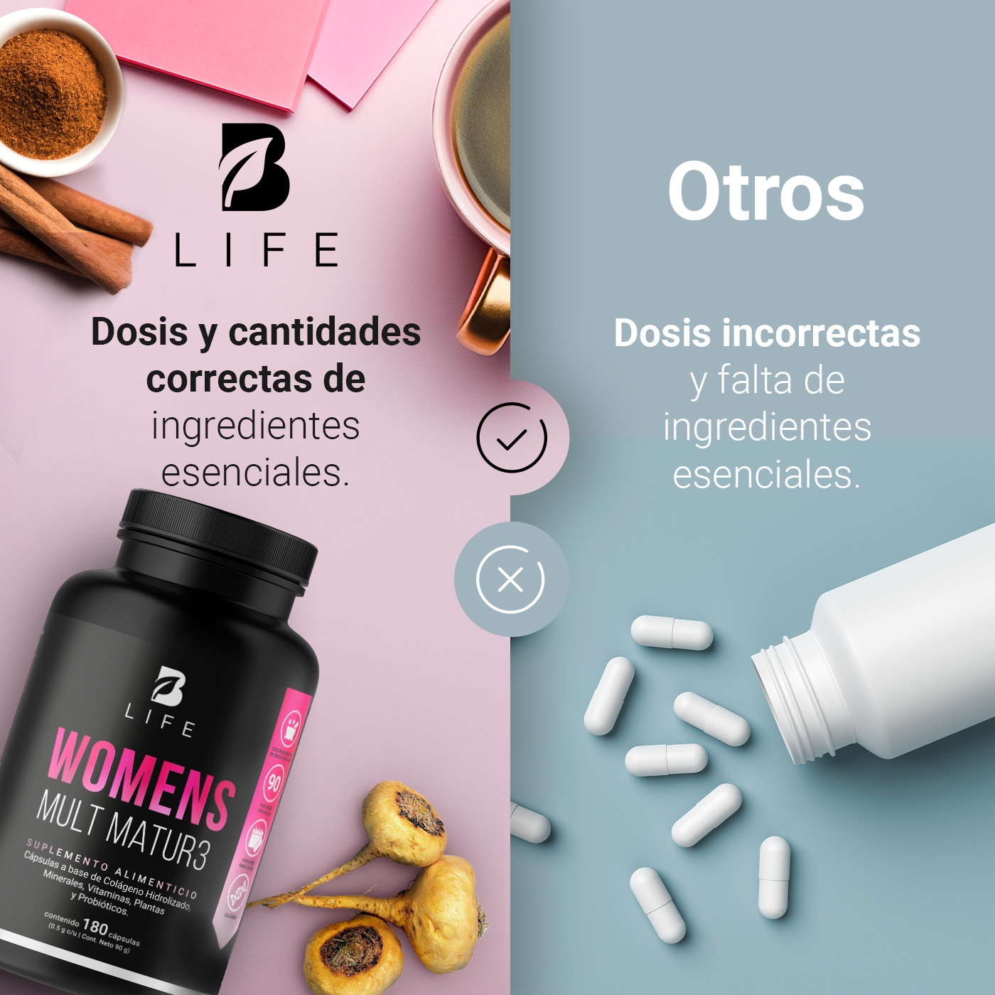 Foto 6 | Suplemento Alimenticio B Life Womens Mult Mature 180 Cápsulas