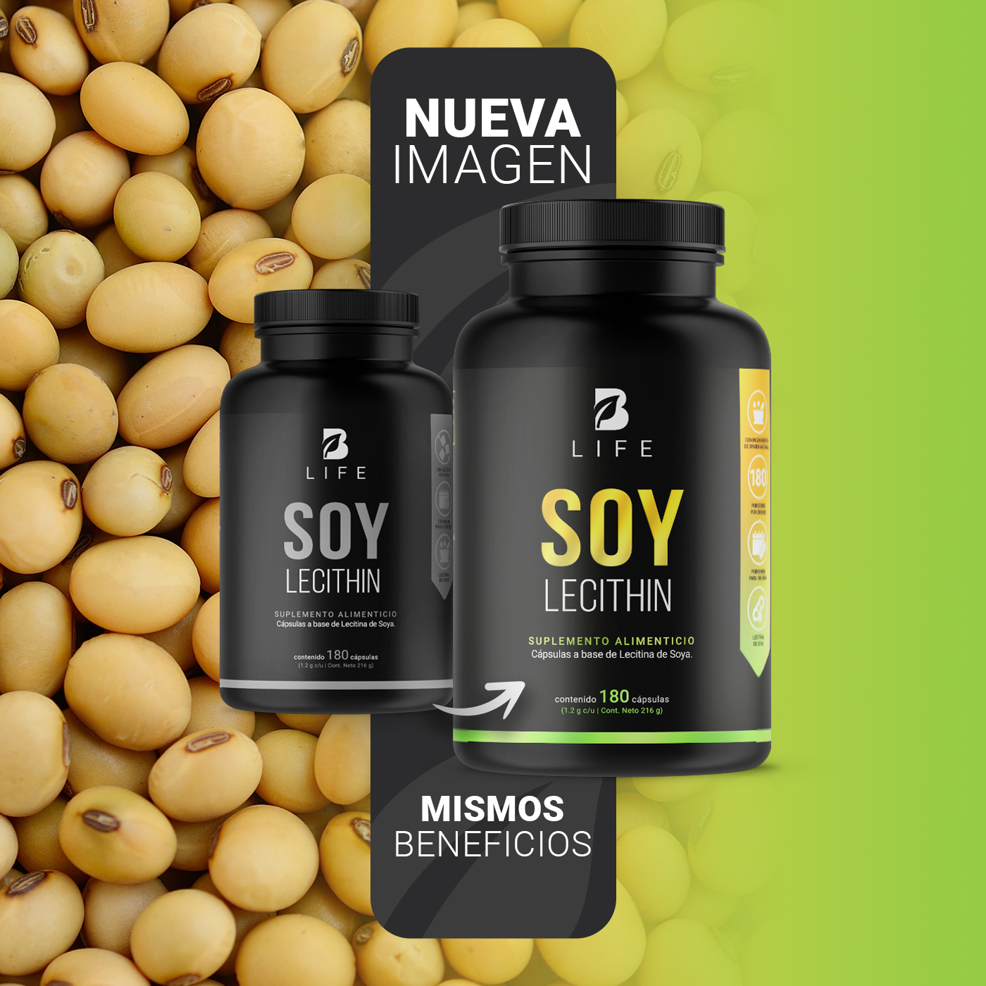 Foto 4 pulgar | Lecitina de Soya B Life